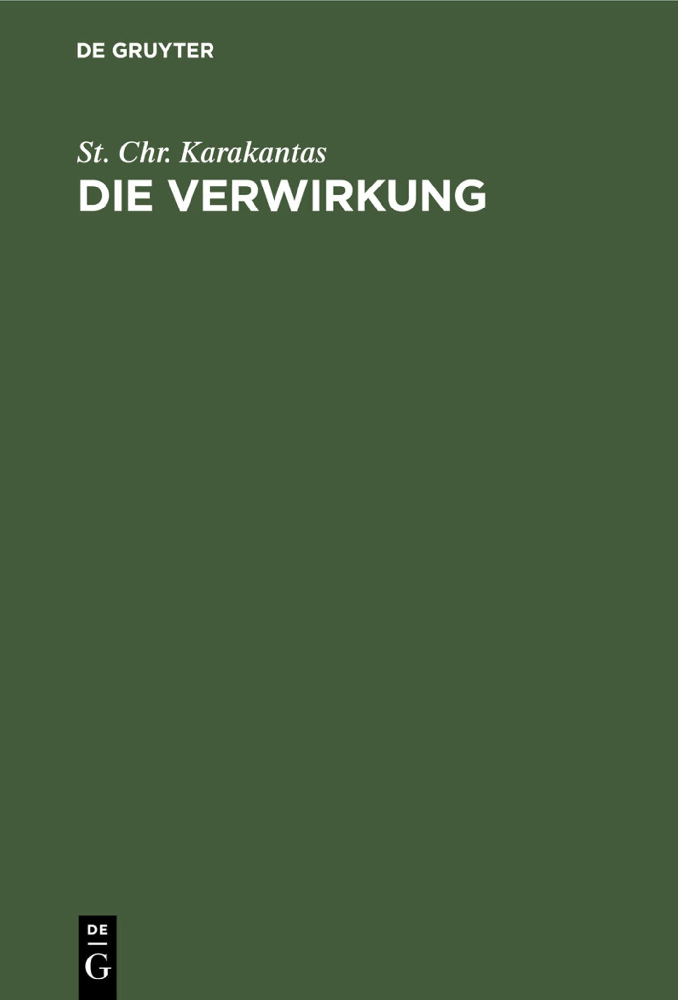 Die Verwirkung
